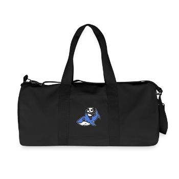 Panda Riding A Shark T-Shirt Funny Sichuan Panda - Recycled Canvas Sports Bag by Stanley/Stella - black - Front