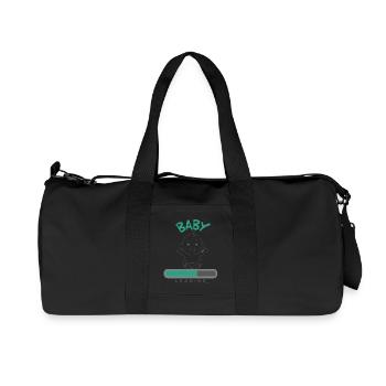 Schwangerschaft Baby Loading - Recycelte Canvas-Sporttasche von Stanley/Stella - Schwarz - Vorne