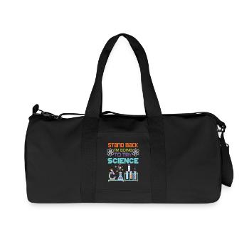 Stand back i'm going to try Science - Recycelte Canvas-Sporttasche von Stanley/Stella - Schwarz - Vorne
