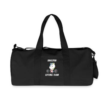 Unicorn Training Team Women Workout Gym Fitness - Recycled Canvas Sports Bag by Stanley/Stella - black - Front