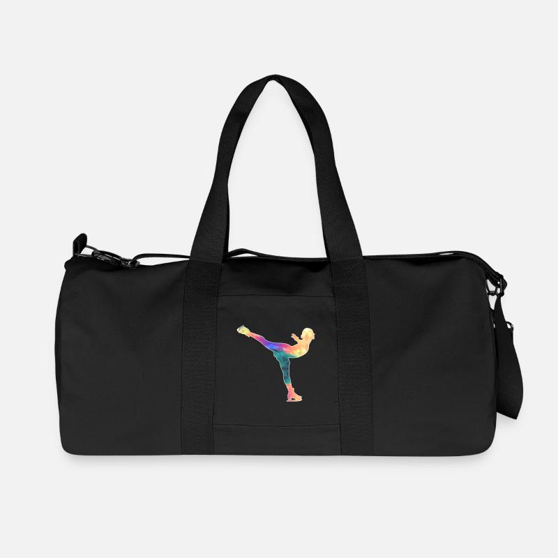 Eiskunstläuferin / Eiskunstläufer / Eiskunstlauf - Recycelte Canvas-Sporttasche von Stanley/Stella - Schwarz
