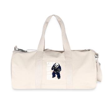 Angry BJJ Panda - BJJ Brazilian Jiu Jitsu Shirt - Recycelte Canvas-Sporttasche von Stanley/Stella - Naturweiß - Vorne