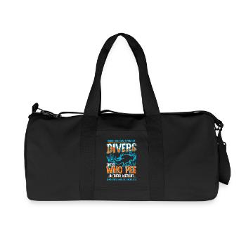 Scuba diving diver sea ocean saying gift - Recycled Canvas Sports Bag by Stanley/Stella - black - Front