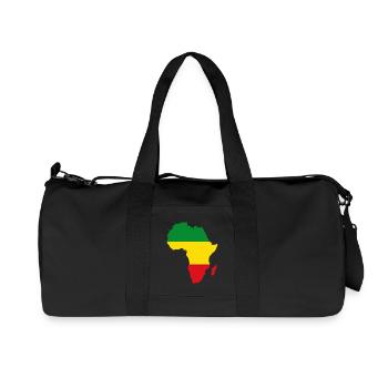 Africa Map Reggae Rasta Rastafari Ragga Regge - Recycled Canvas Sports Bag by Stanley/Stella - black - Front