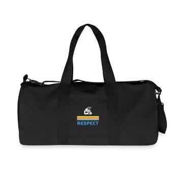 Respect the man in the ice cream van - Recycled Canvas Sports Bag by Stanley/Stella - black - Front