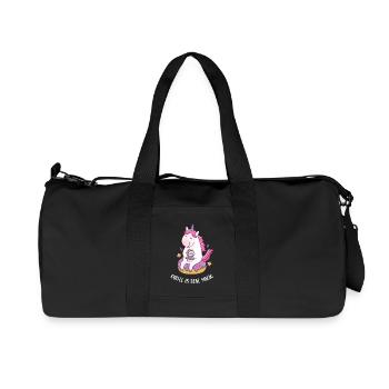 Coffee Is Real Magic - Coffee Unicorn Gift - Recycled Canvas Sports Bag by Stanley/Stella - black - Front