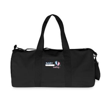 Baby loading... Baby Shirt Geschenk Geschenkidee - Recycelte Canvas-Sporttasche von Stanley/Stella - Schwarz - Vorne