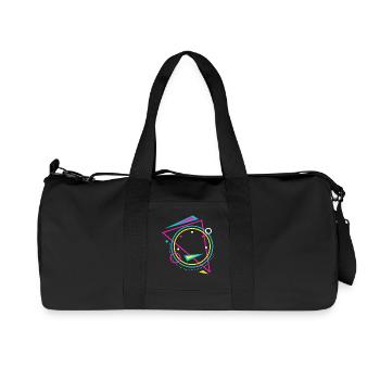 géométrie - Sac de sport en toile recyclée Stanley/Stella - noir - Devant