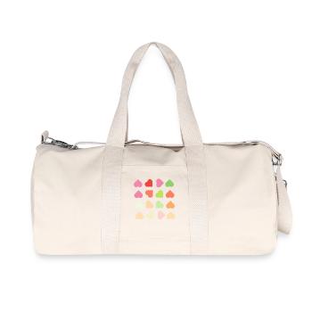 hearts - Recycled Canvas Sports Bag by Stanley/Stella - natural - Front