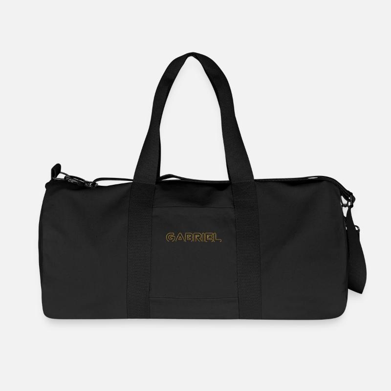 GABRIEL PRENOM SOUVENIR - Recycelte Canvas-Sporttasche von Stanley/Stella - Schwarz