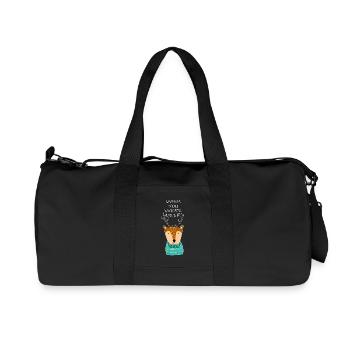 Lustiger Hirsch Rentier Winter Geschenk - Recycelte Canvas-Sporttasche von Stanley/Stella - Schwarz - Vorne