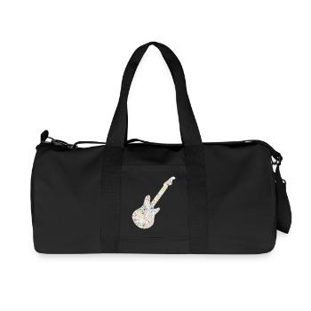 guitare étoiles - Sac de sport en toile recyclée Stanley/Stella - noir - Devant