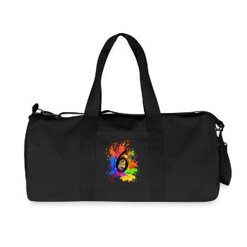 Splash 6 - Sac de sport en toile recyclée Stanley/Stella - noir - Devant
