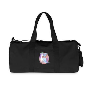 Mariée licorne - Sac de sport en toile recyclée Stanley/Stella - noir - Devant
