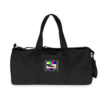 Télévision Photo d’essai 90 Fête des années 80 Retro 90s - Sac de sport en toile recyclée Stanley/Stella - noir - Devant