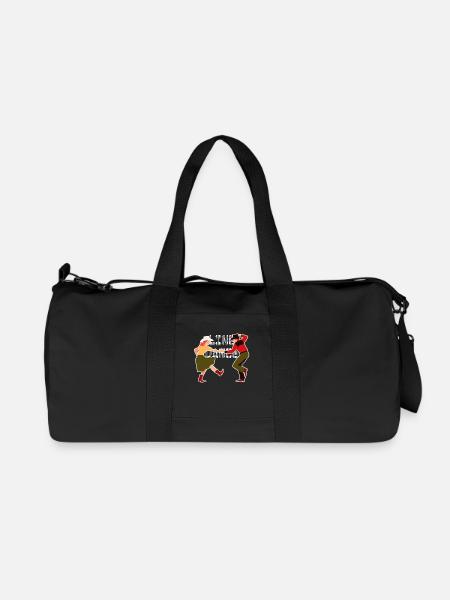 Line Dance - Recycled Canvas Sports Bag by Stanley/Stella - black