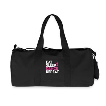 Dance and Life Motto Design - Recycled Canvas Sports Bag by Stanley/Stella - black - Front