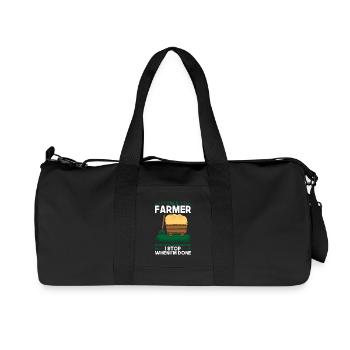Farmer agriculture gift - Recycled Canvas Sports Bag by Stanley/Stella - black - Front