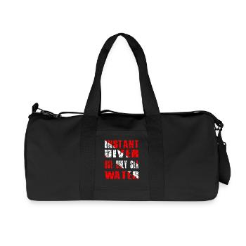 INSTANT DIVER - Recycelte Canvas-Sporttasche von Stanley/Stella - Schwarz - Vorne