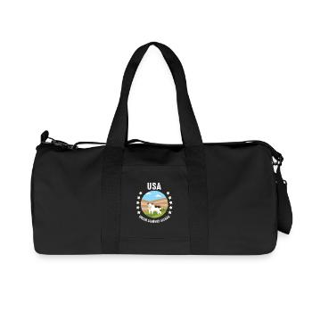 Urlaub im Allgäu Unser schönes Allgäu - Recycelte Canvas-Sporttasche von Stanley/Stella - Schwarz - Vorne