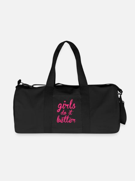 Girls - Recycelte Canvas-Sporttasche von Stanley/Stella - Schwarz