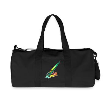 Windsurfing - Surfen - Surferin - Recycelte Canvas-Sporttasche von Stanley/Stella - Schwarz - Vorne
