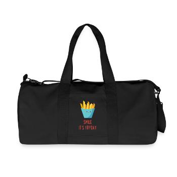 French fries - Recycled Canvas Sports Bag by Stanley/Stella - black - Front