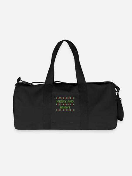 Moche noël noël pull - Sac de sport en toile recyclée Stanley/Stella - noir
