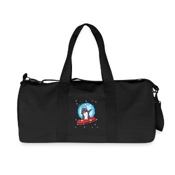 Snowboard Dab Pinguin Dabbing - Recycelte Canvas-Sporttasche von Stanley/Stella - Schwarz - Vorne