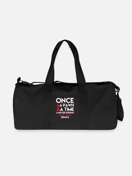 Jeu d’échecs - Sac de sport en toile recyclée Stanley/Stella - noir