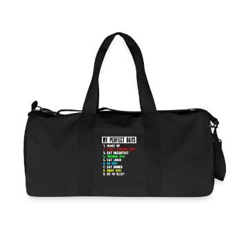 MY PERFECT DIVE DAY - DIVING - perfect day - Recycled Canvas Sports Bag by Stanley/Stella - black - Front