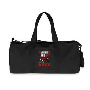 Perseverance during strength training - Recycled Canvas Sports Bag by Stanley/Stella - black - Front