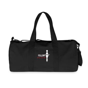 échecs - Sac de sport en toile recyclée Stanley/Stella - noir - Devant