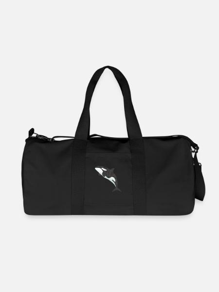 orca Wal - Recycelte Canvas-Sporttasche von Stanley/Stella - Schwarz