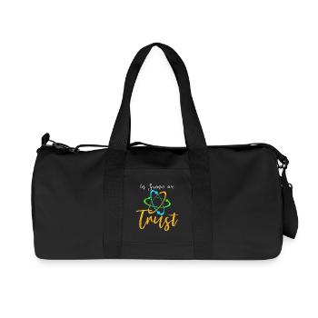 En science en laquelle nous avons confiance – Conception atomique - Sac de sport en toile recyclée Stanley/Stella - noir - Devant