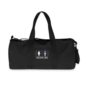 It Was Never A Dress Superhero Girl Power - Recycled Canvas Sports Bag by Stanley/Stella - black - Front