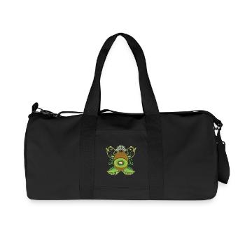 Kiwi fruit - Recycled Canvas Sports Bag by Stanley/Stella - black - Front