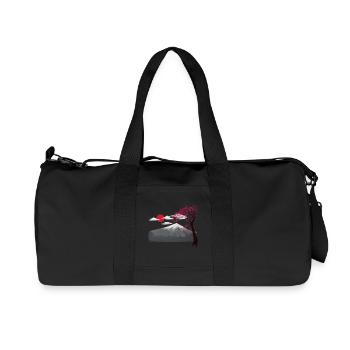 Cherry blossom Japan Asia Nature Mountains Mountain Nature - Recycled Canvas Sports Bag by Stanley/Stella - black - Front