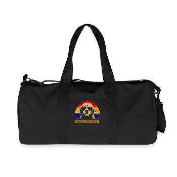 Mens Vintage Goldendoodle Dad Best Doodle Dad Ever - Sac de sport en toile recyclée Stanley/Stella - noir - Devant