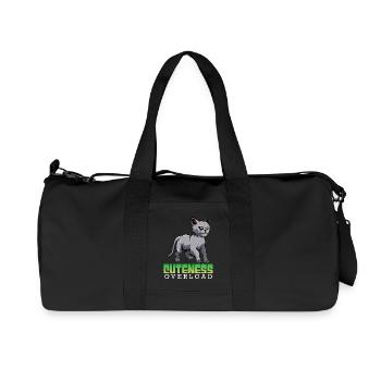 Katzen Überdosis Niedlichkeit - Recycelte Canvas-Sporttasche von Stanley/Stella - Schwarz - Vorne