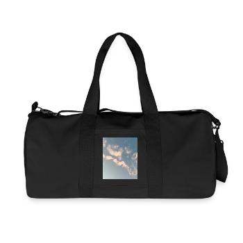 Pastel Clouds Sky Zen Design - Recycled Canvas Sports Bag by Stanley/Stella - black - Front
