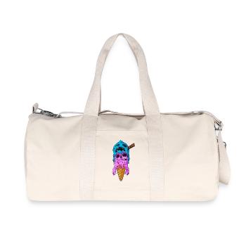 Ice Cream Zombie - Recycelte Canvas-Sporttasche von Stanley/Stella - Naturweiß - Vorne