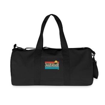Köln Südstadt Veedel Viertel Retro Vintage Surfer - Recycelte Canvas-Sporttasche von Stanley/Stella - Schwarz - Vorne
