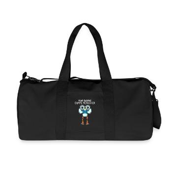 Ich sehe dumme Menschen - Möwe Kapitän Geschenk - Recycelte Canvas-Sporttasche von Stanley/Stella - Schwarz - Vorne