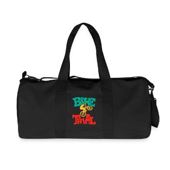 Balance and Control Bike Trial - Recycled Canvas Sports Bag by Stanley/Stella - black - Front