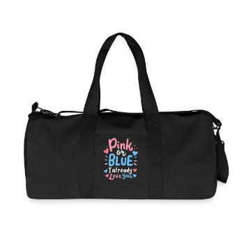 Fête de révélation du genre - Sac de sport en toile recyclée Stanley/Stella - noir - Devant