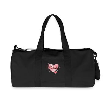 Mama Liebe - Recycelte Canvas-Sporttasche von Stanley/Stella - Schwarz - Vorne