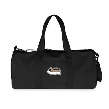 Niedlicher Hamster - Recycelte Canvas-Sporttasche von Stanley/Stella - Schwarz - Vorne