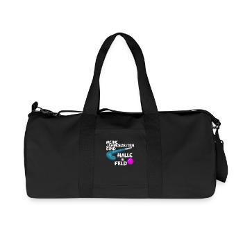 FeldHockey  Halle & Feld Design - Recycelte Canvas-Sporttasche von Stanley/Stella - Schwarz - Vorne