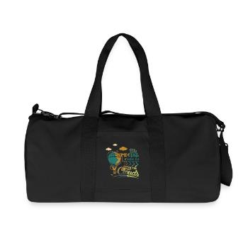 Hot air balloon saying - Recycled Canvas Sports Bag by Stanley/Stella - black - Front